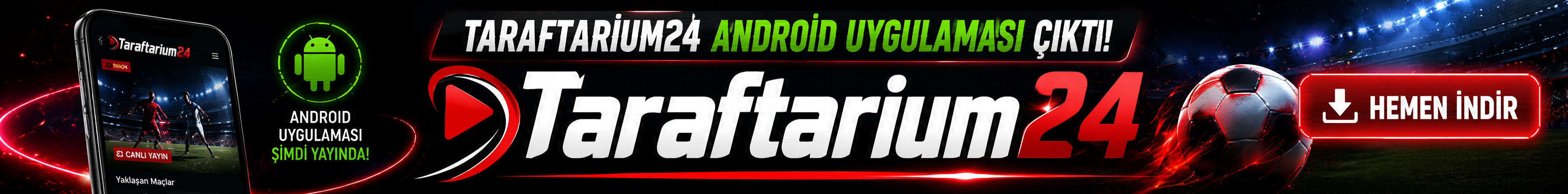 Taraftarium24 Android uygulaması banner
